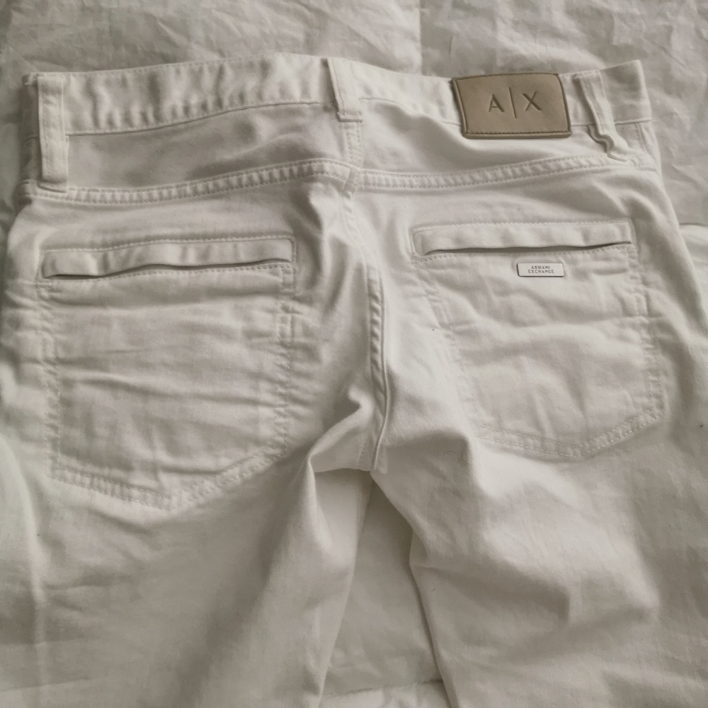 Armani skinny biker jeans